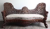 Burmese intricately carved settee in extremely good condition. (8 of 9) Burmese intricately carved settee in extremely good condition. (8 of 9)