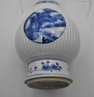 Chinese Blue & White Porcelain Ribbed Vase-19th Century (5 of 9) Chinese Blue & White Porcelain Ribbed Vase-19th Century (5 of 9)
