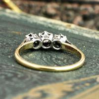 The Three Stone Illusion Set Mid Century Trio Ring (6 of 6) The Three Stone Illusion Set Mid Century Trio Ring (6 of 6)