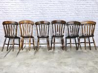 Matched Set of 6 Windsor Slatback Kitchen Chairs (5 of 8) Matched Set of 6 Windsor Slatback Kitchen Chairs (5 of 8)