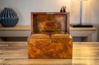 Burr Walnut Tea Caddy with Canisters 1880 (3 of 9) Burr Walnut Tea Caddy with Canisters 1880 (3 of 9)