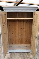 Fabulous Old Pine & Grey Painted Wardrobe / Hall / Kitchen Cupboard - We Deliver! (9 of 12) Fabulous Old Pine & Grey Painted Wardrobe / Hall / Kitchen Cupboard - We Deliver! (9 of 12)