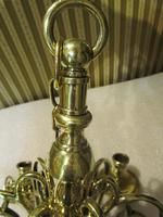 A Dutch Style 6 Branch Brass Ball Chandelier (3 of 4) A Dutch Style 6 Branch Brass Ball Chandelier (3 of 4)