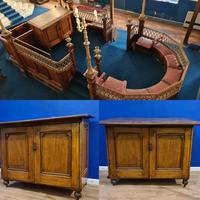 Antique Substantial Synagogue Bimah Torah Readers Desk / Table Judaica (5 of 5) Antique Substantial Synagogue Bimah Torah Readers Desk / Table Judaica (5 of 5)