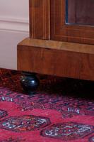 Victorian inlaid walnut pier cabinet on turned supports and original glass framed door (5 of 13) Victorian inlaid walnut pier cabinet on turned supports and original glass framed door (5 of 13)