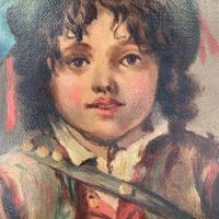 Antique Victorian oil painting portrait of young boy in hat signed JW Roberts 1887 (8 of 10) Antique Victorian oil painting portrait of young boy in hat signed JW Roberts 1887 (8 of 10)