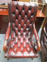 Chesterfield Red Leather Slipper Chair (2 of 4) Chesterfield Red Leather Slipper Chair (2 of 4)