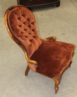 1910s Mahogany Mummy Armchair in Rust Upholstery (2 of 3) 1910s Mahogany Mummy Armchair in Rust Upholstery (2 of 3)