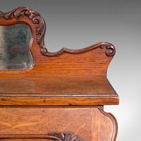 Small Antique Ladies Writing Desk, French, Oak, Bureau, Mirror, Victorian c.1900 (10 of 12) Small Antique Ladies Writing Desk, French, Oak, Bureau, Mirror, Victorian c.1900 (10 of 12)