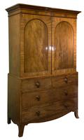 19th Century Mahogany Linen Press with Shelves & Drawers (6 of 6) 19th Century Mahogany Linen Press with Shelves & Drawers (6 of 6)