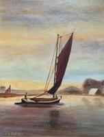 Contemporary, British School - Sailing on the Estuary - Seascape Oil Painting (9 of 11) Contemporary, British School - Sailing on the Estuary - Seascape Oil Painting (9 of 11)