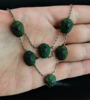 Art Deco Real Scarab Beetle Festoon Necklace (12 of 12) Art Deco Real Scarab Beetle Festoon Necklace (12 of 12)