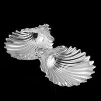 Antique Victorian Solid Silver Pair of Butter Dishes, Shell Design - Josiah Williams & Co 1894 (2 of 13) Antique Victorian Solid Silver Pair of Butter Dishes, Shell Design - Josiah Williams & Co 1894 (2 of 13)