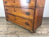 Antique 19th Century Oak Campaign Chest with Cupboard (13 of 17) Antique 19th Century Oak Campaign Chest with Cupboard (13 of 17)