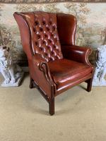 Georgian Style Leather Wingback Armchair (4 of 5) Georgian Style Leather Wingback Armchair (4 of 5)