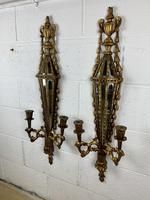 Pair of Carved Giltwood Wall Candelabra (5 of 7) Pair of Carved Giltwood Wall Candelabra (5 of 7)