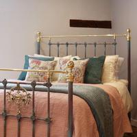 Decorative Antique Bed in Blue Verdigris (2 of 9) Decorative Antique Bed in Blue Verdigris (2 of 9)
