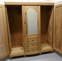 Large Stripped Pine Wardrobe Compactum (3 of 8) Large Stripped Pine Wardrobe Compactum (3 of 8)
