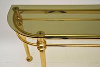 1970’s Vintage Brass & Glass Console Table (6 of 9) 1970’s Vintage Brass & Glass Console Table (6 of 9)