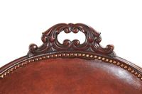 Fine Mahogany & Leather Library Chair, in the Manner of Gillows (3 of 5) Fine Mahogany & Leather Library Chair, in the Manner of Gillows (3 of 5)
