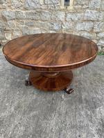 English Regency Rosewood Round Centre Table (5 of 7) English Regency Rosewood Round Centre Table (5 of 7)