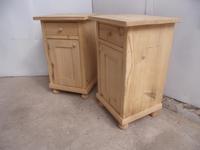 Lovely Pair of Plain Small Antique Pine Bedside Cabinets to wax / paint (3 of 7) Lovely Pair of Plain Small Antique Pine Bedside Cabinets to wax / paint (3 of 7)
