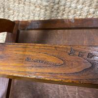 Quality Pair of Oak Hall Chairs by Shoolbred (3 of 7) Quality Pair of Oak Hall Chairs by Shoolbred (3 of 7)