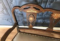 Inlaid Mahogany Edwardian Salon Sofa (12 of 14) Inlaid Mahogany Edwardian Salon Sofa (12 of 14)