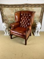 Georgian Style Leather Wingback Armchair (2 of 5) Georgian Style Leather Wingback Armchair (2 of 5)