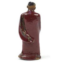 Chinese Porcelain Figure of a Monk Having a sang de boeuf Glaze (3 of 6) Chinese Porcelain Figure of a Monk Having a sang de boeuf Glaze (3 of 6)
