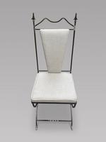 Set of Eight Steel Framed Chairs (4 of 6) Set of Eight Steel Framed Chairs (4 of 6)