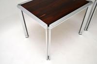 Pair of Vintage Italian Rosewood & Chrome Side Tables (6 of 8) Pair of Vintage Italian Rosewood & Chrome Side Tables (6 of 8)