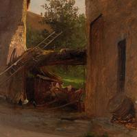 Frederik Rohde, Rural Scene With Chickens, Landscape Painting (3 of 7) Frederik Rohde, Rural Scene With Chickens, Landscape Painting (3 of 7)
