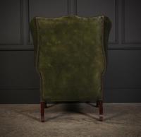 Vintage Green Leather Wing Chair (20 of 25) Vintage Green Leather Wing Chair (20 of 25)