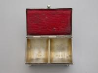 Victorian Silver Twin Compartment Stamp Box by Grey & Co, Birmingham 1897 (3 of 12) Victorian Silver Twin Compartment Stamp Box by Grey & Co, Birmingham 1897 (3 of 12)