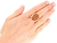 Banded Agate & 14ct Yellow Gold Intaglio Ring - Antique c.1820 (7 of 9) Banded Agate & 14ct Yellow Gold Intaglio Ring - Antique c.1820 (7 of 9)