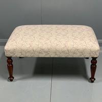 Newly upholstered Victorian footstool (4 of 5) Newly upholstered Victorian footstool (4 of 5)