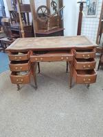 Edwardian Leather Top Desk (6 of 7) Edwardian Leather Top Desk (6 of 7)
