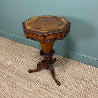 Fine Quality Victorian Figured Walnut Antique Work Box (5 of 9) Fine Quality Victorian Figured Walnut Antique Work Box (5 of 9)