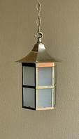 Edwardian Period Hexagonal Brass Hall Lantern