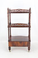 Antique Victorian 3 Tier Rosewood Whatnot (4 of 13) Antique Victorian 3 Tier Rosewood Whatnot (4 of 13)