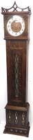 Grandmother Clock Fine Musical Longcase Clock Oak & White Dial c.1930 (4 of 14) Grandmother Clock Fine Musical Longcase Clock Oak & White Dial c.1930 (4 of 14)
