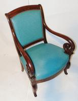 Pair French Empire mahogany elbow chairs (7 of 9) Pair French Empire mahogany elbow chairs (7 of 9)