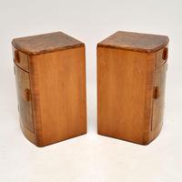 Pair of Art Deco Figured Walnut Bedside Cabinets (7 of 10) Pair of Art Deco Figured Walnut Bedside Cabinets (7 of 10)