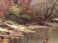 20th Century Oil Painting Landscape Forest River "View Through The Trees" (19 of 20) 20th Century Oil Painting Landscape Forest River "View Through The Trees" (19 of 20)