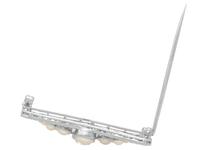 3.51ct Diamond & Pearl, Platinum Brooch - Art Deco c.1930 (5 of 9) 3.51ct Diamond & Pearl, Platinum Brooch - Art Deco c.1930 (5 of 9)