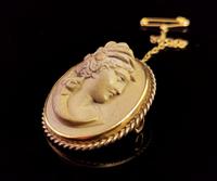 Antique Lava Cameo Brooch, 19th Century (4 of 8) Antique Lava Cameo Brooch, 19th Century (4 of 8)