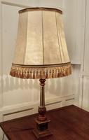 1920s Corinthian Column Painted Lamp, Vellum Shade (2 of 5) 1920s Corinthian Column Painted Lamp, Vellum Shade (2 of 5)