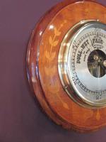 Edwardian Antique Fruitwood Inlaid Barometer (5 of 7) Edwardian Antique Fruitwood Inlaid Barometer (5 of 7)