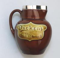 A Royal Doulton Miniature Mr Pickwick Small Kingsware Jug Solid Silver C.1907 (4 of 7) A Royal Doulton Miniature Mr Pickwick Small Kingsware Jug Solid Silver C.1907 (4 of 7)